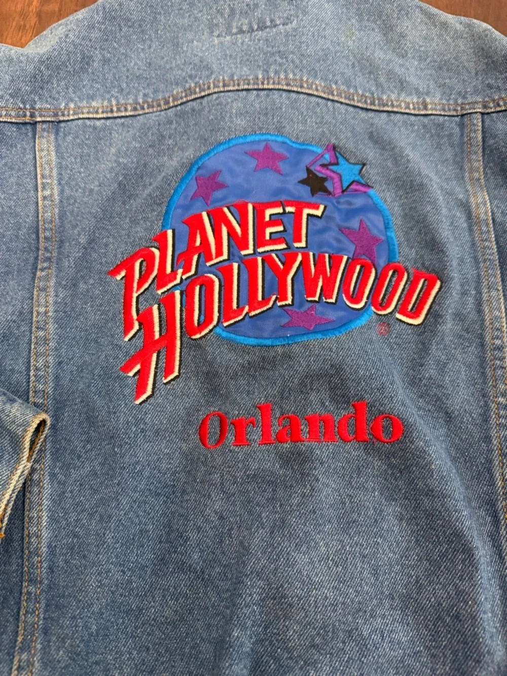 Planet Hollywood Orlando Vintage Blue Denim Jacket